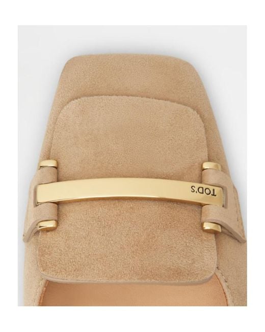 Tod's Natural Slingback Pumps