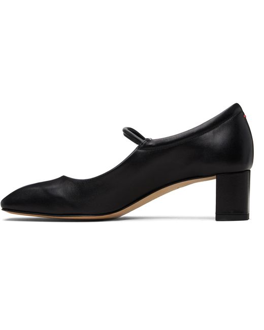 Aeyde Black Lina Mary Jane High Heels
