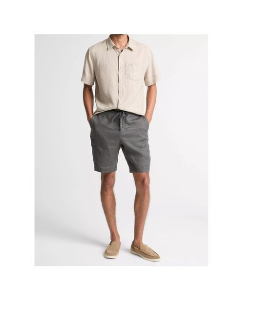 Vince Gray Drawstring Shorts for men