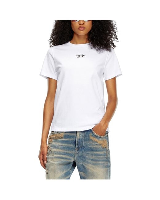 DIESEL White Open-Necked Shirt