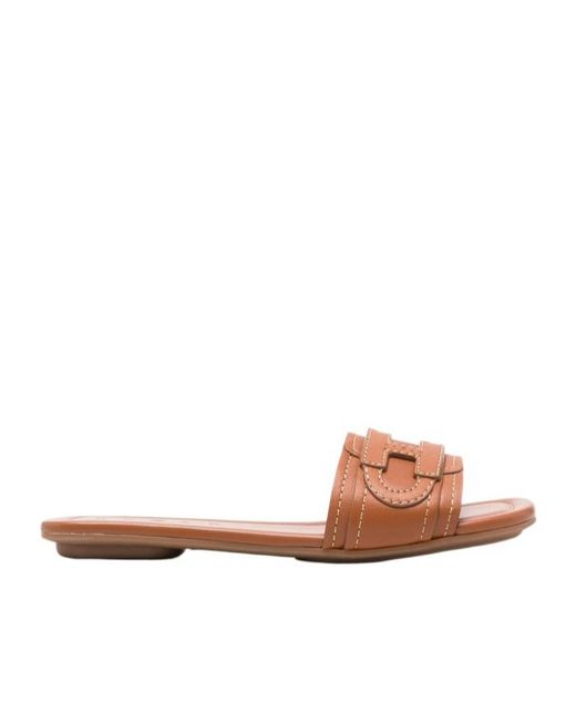 Hogan Multicolor H685 Logo Detail Sandals
