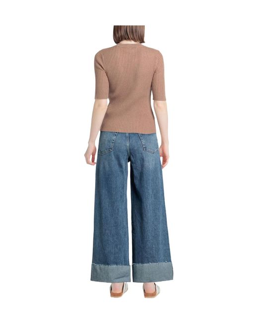 Rag & Bone Blue Plain Colour Denim Trousers