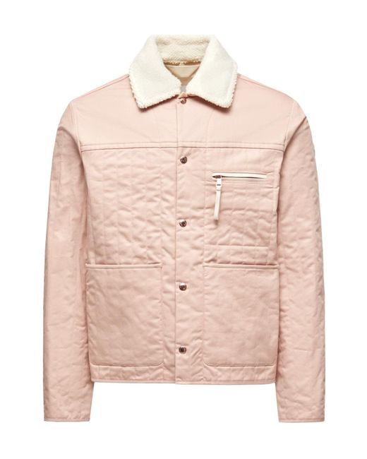 Moncler Pink X Gilga Farm By Donald Glover Kishus Padded Shirt Jacket for men