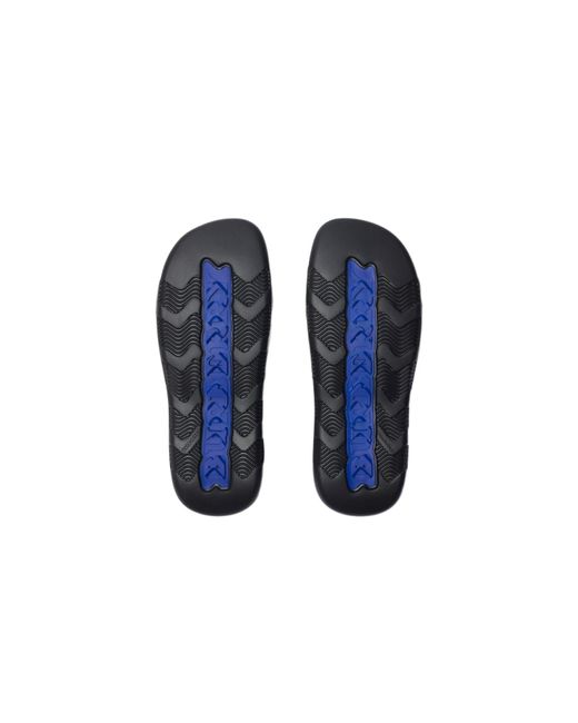 Burberry Multicolor Check Pattern Slip-On Slides