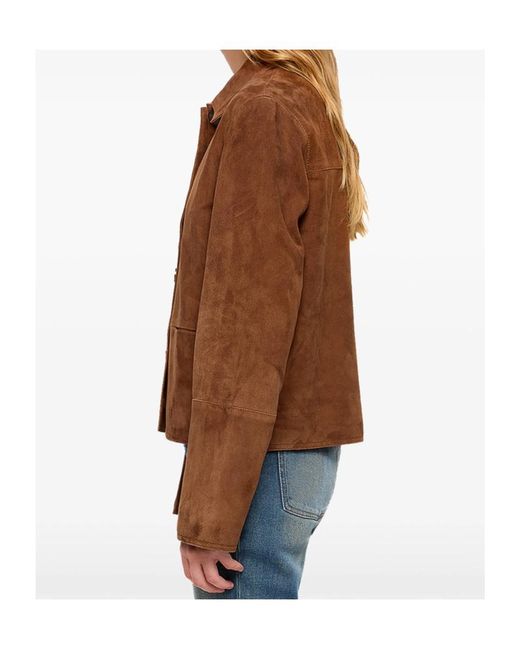 Zadig & Voltaire Brown Lessa Suede Jacket
