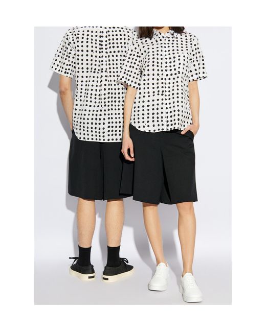 Comme des Garçons Black Waist Belt Shorts for men