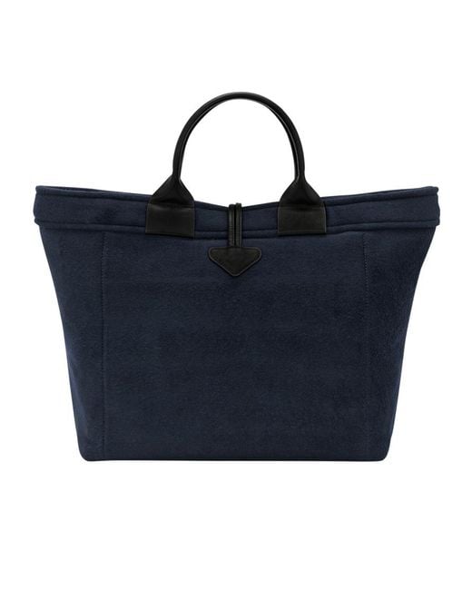 Longchamp Blue Le Roseau L Tote Bag