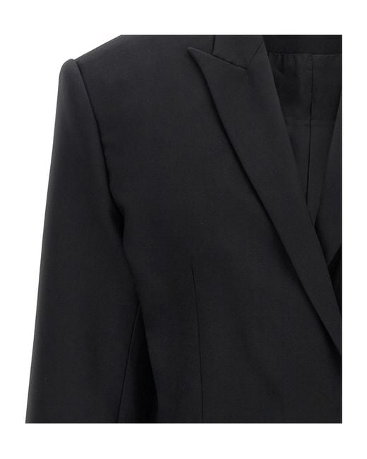 David Koma Black Tailored Cropped Jacket