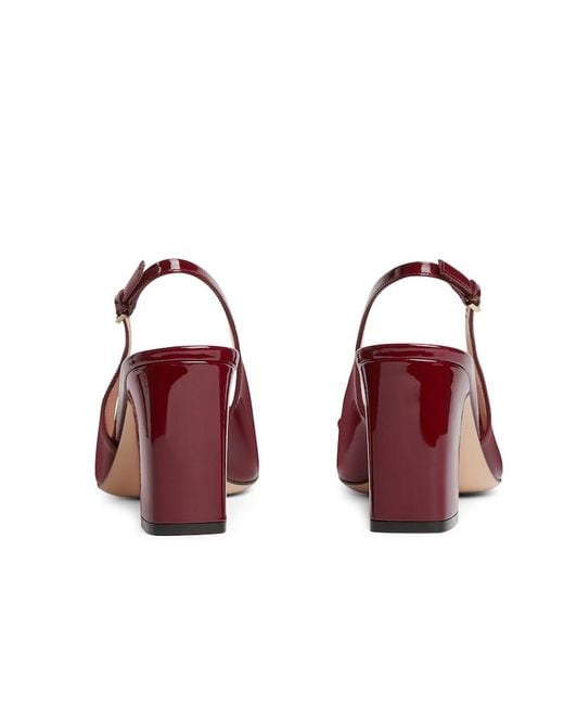Gucci Red High Heel Shoes Horsebit