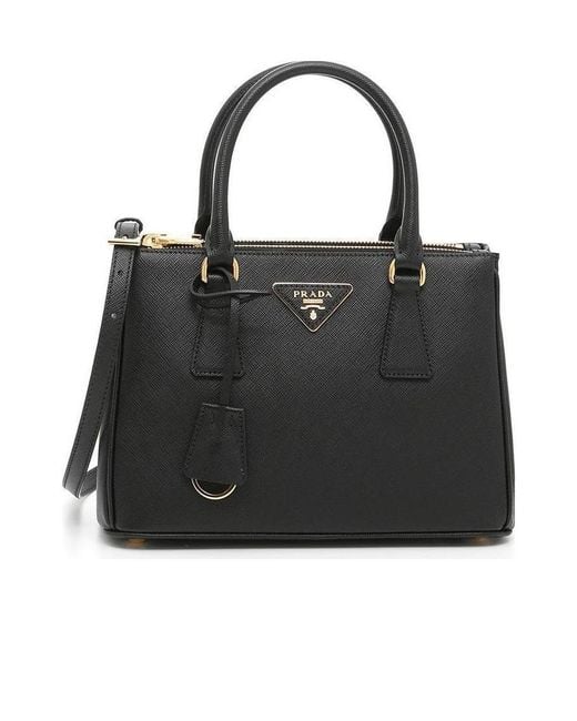 Prada Black Small Galleria Shoulder Bag