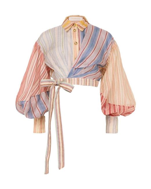 Zimmermann Multicolor Rebellion Striped Blouse
