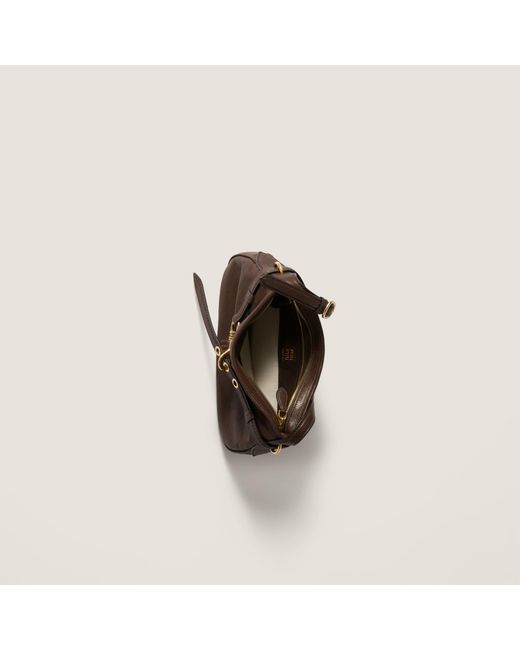Miu Miu Brown Aventure Nappa Leather Bag