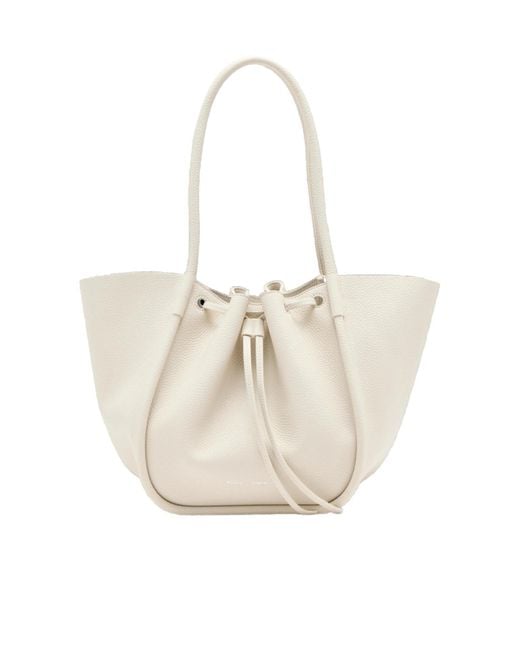 Proenza Schouler White Large Ruched Tote Bag