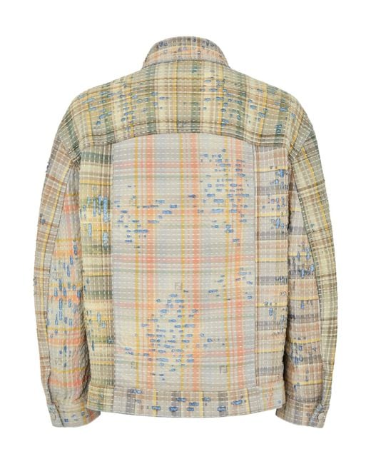 Fendi Natural Patchwork Jeans Jacket for men