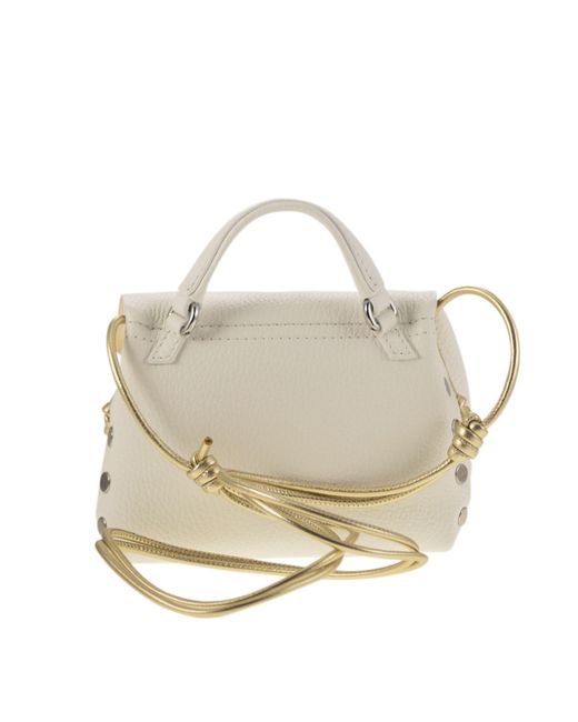 Zanellato White Flip Shoulder Bag