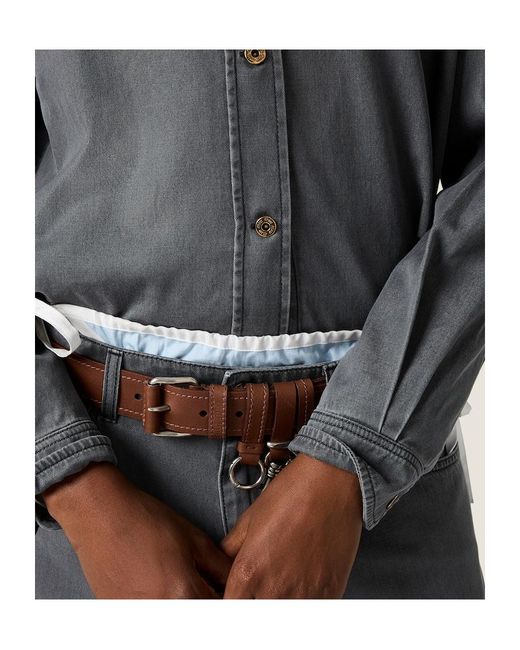 Miu Miu Gray Chambray Shirt