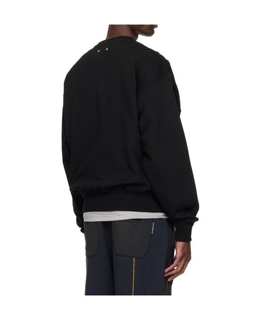 ANDERSSON BELL Blue Logo Layered Sweatshirt for men