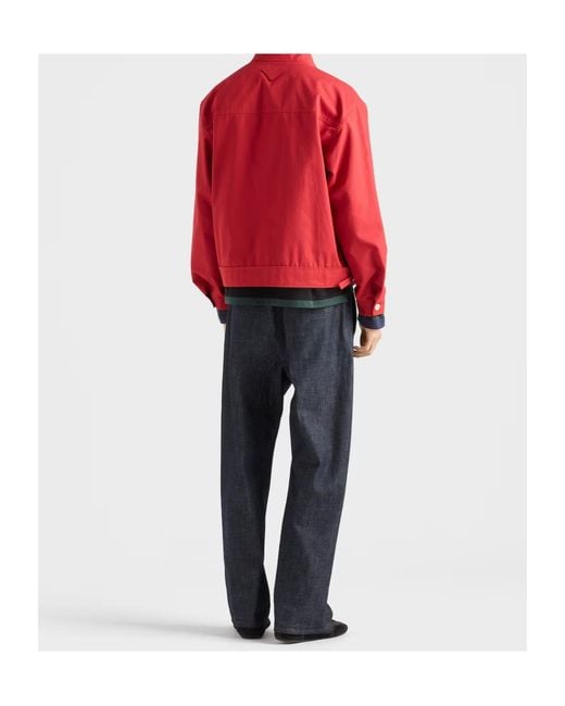 Prada Blue Regular Raw Denim Jeans for men