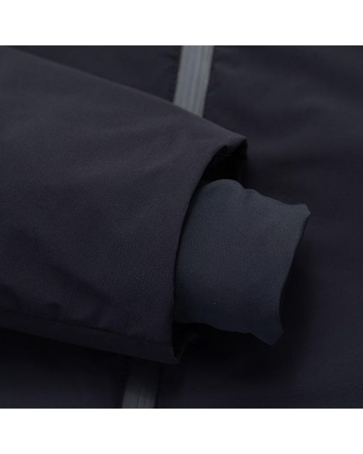 Emporio Armani Blue Fashionable Long-Sleeved Cotton Coat for men