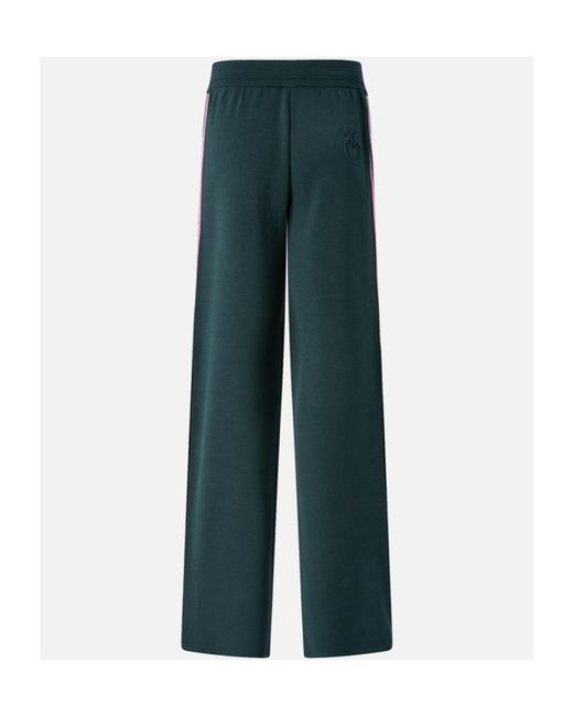 Pinko Blue Stripe-Detailed Drawstring Trousers