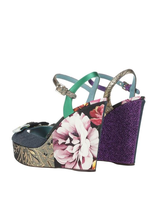 Dolce & Gabbana Blue Print Sandals