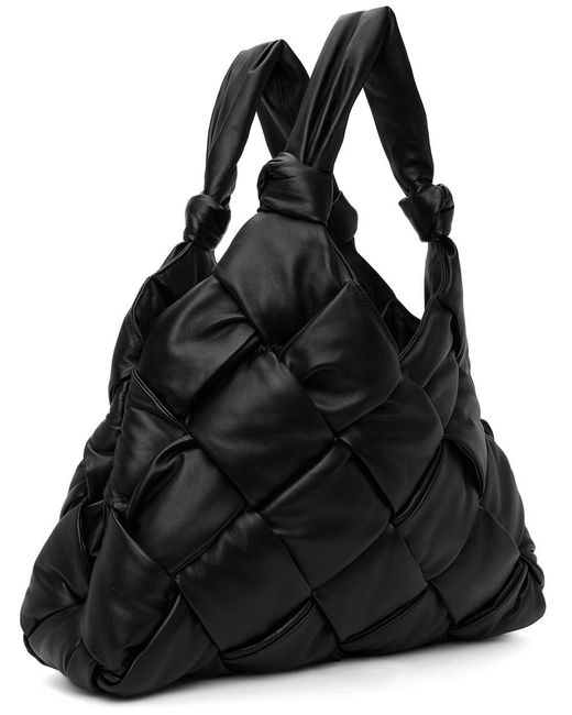 Bottega Veneta Black Padded Intrecciato Tote Bag