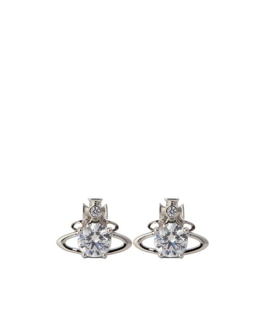 Vivienne Westwood White Crystal Earrings
