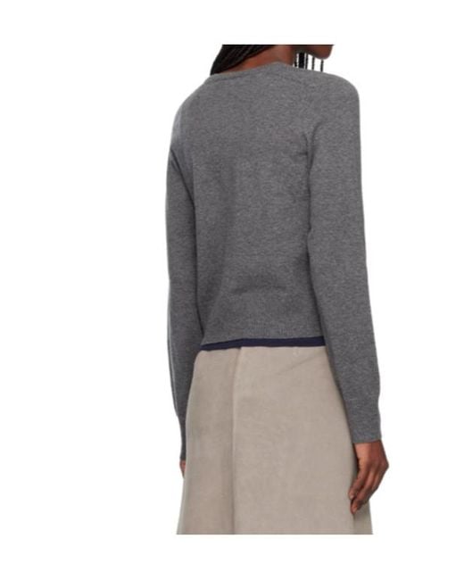 arch4 Gray V-Neck Sweater