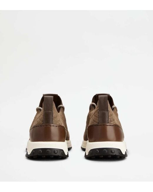 Tod's Brown Lace-Up Casual Shoes for men