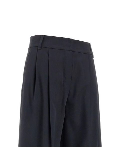 Max Mara Blue 'S Nichols Wide Leg Pants