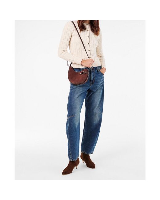Ralph Lauren Brown Side Zipper Ankle Boots
