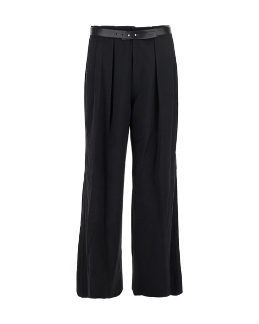 Juun.J Black Belted Casual Pants for men