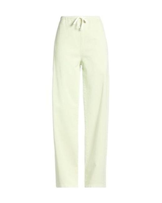 MM6 by Maison Margiela Yellow Solid-Colored Loose Trousers