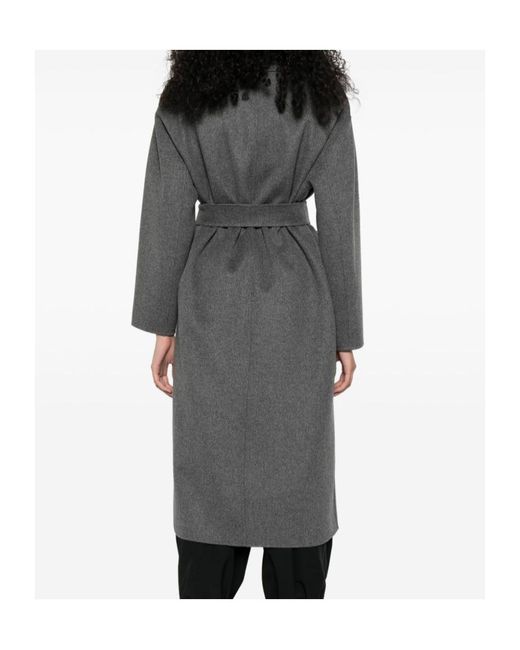 Max Mara Gray Wool Long Coat