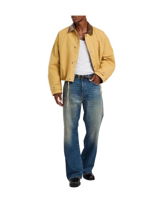 Acne Blue Loose Straight-Leg Jeans for men