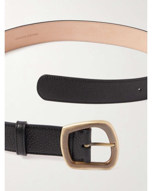 Gabriela Hearst White Simone Textured-Leather Belt
