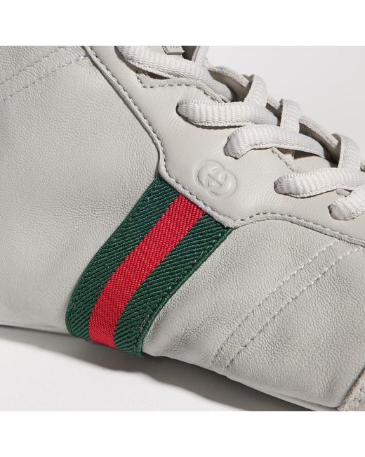 Gucci Gray Flex High-Top Sneaker
