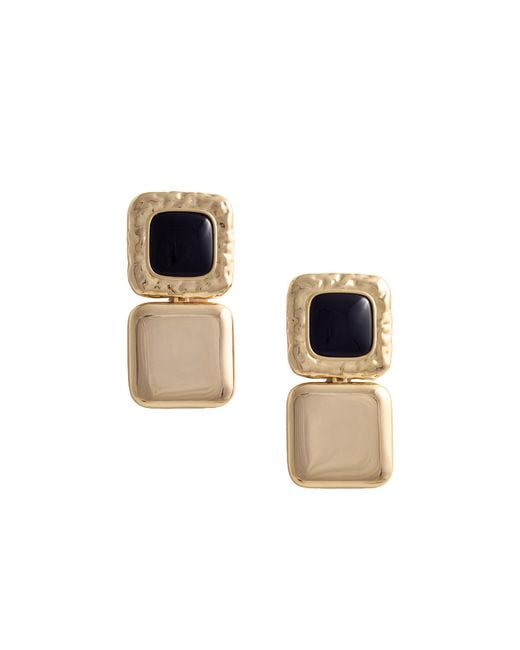 Self-Portrait White Mottled Tiered Earrings