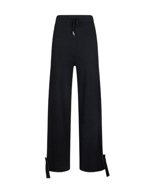 Liu Jo Black Beaded Knitted Trousers