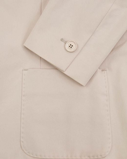 Max Mara Natural Single-Breasted Suit Jacket