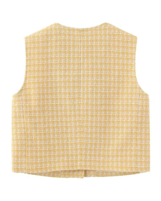 Marissa Chiara Natural V-Neck Vest
