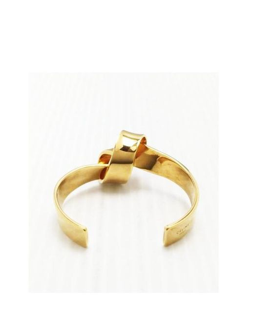Céline Metallic Knot Flat Bracelet