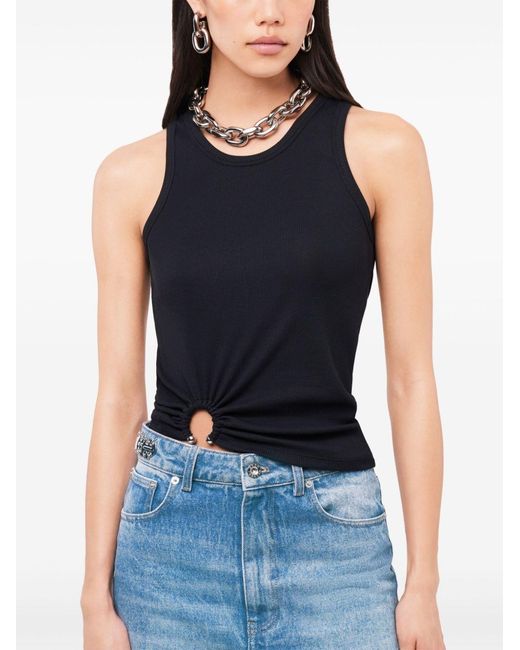 Rabanne Black Signature Piercing Tank Top