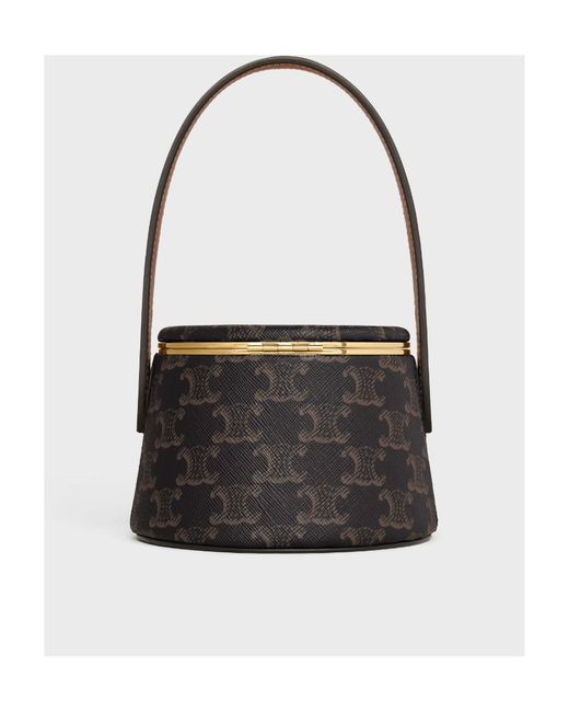 Céline Black Round Triomphe Minaudière