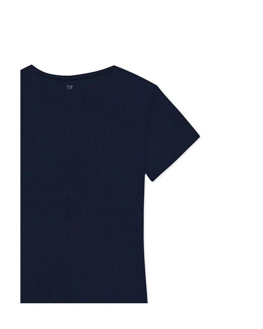 Weekend by Maxmara Blue T-Shirt With Round Neck And Short Sleeves