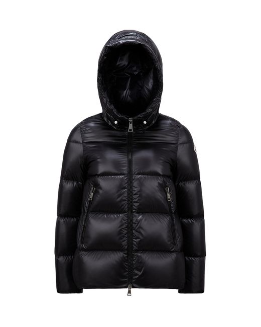 Moncler Black Hooded Padded Down Jacket