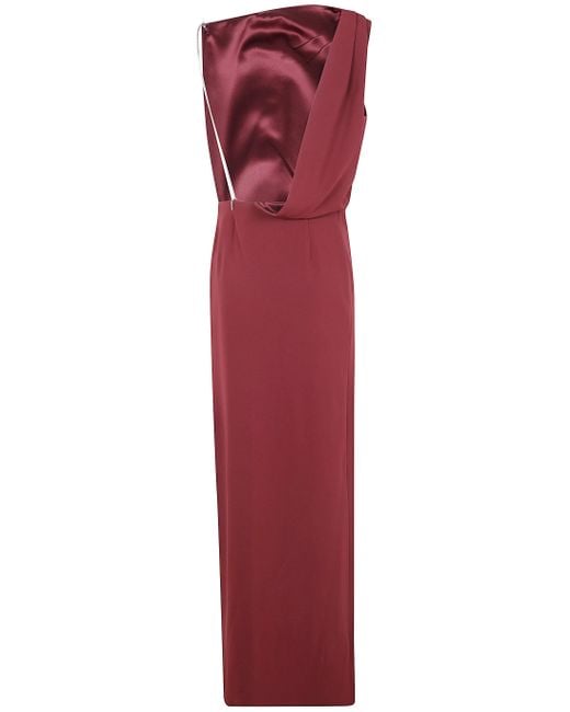 Max Mara Red Pianoforte Pentola Sleeveless Dress