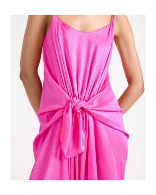 J.W. Anderson Pink Jw Anderson Knotted Waist Longline Dress