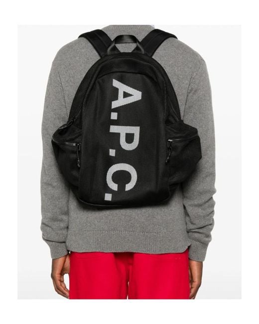 A.P.C. Black Tech Rebound Backpack for men