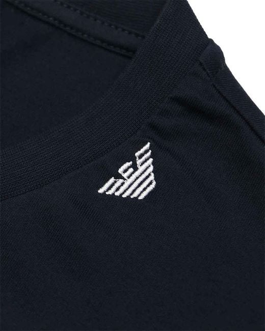 Emporio Armani Black Logo T-Shirt for men